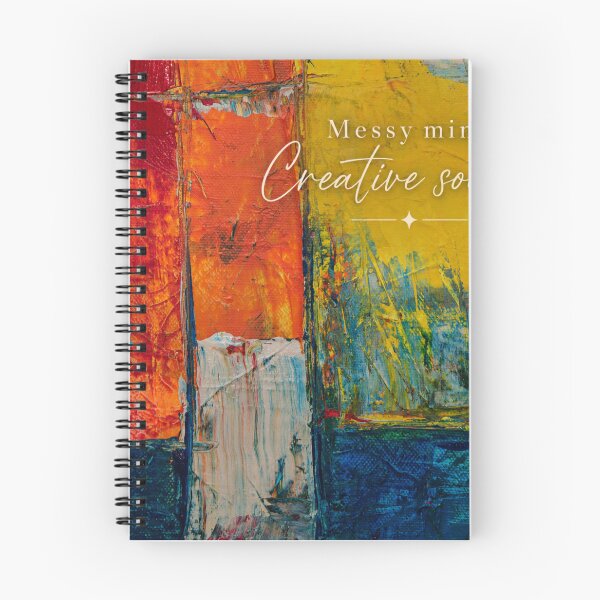 Item preview, Messy Mind Creative Soul Abstract Art | Aesthetic Creative Quote Print | Colorful Artistic Design designed and sold by NA-art725.