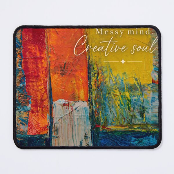 Item preview, Messy Mind Creative Soul Abstract Art | Aesthetic Creative Quote Print | Colorful Artistic Design designed and sold by NA-art725.
