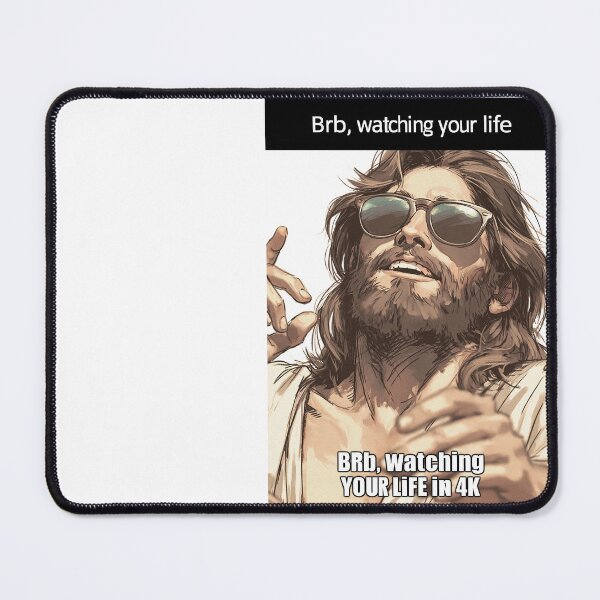 Item preview, BRB Watching Your Life in 4K Sunglasses designed and sold by Piotrek0001.