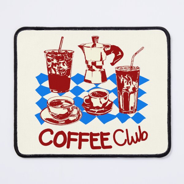 Item preview, Coffee Club Retro Doodle Aesthetic Vintage CafeVibes designed and sold by MaiZephyr.