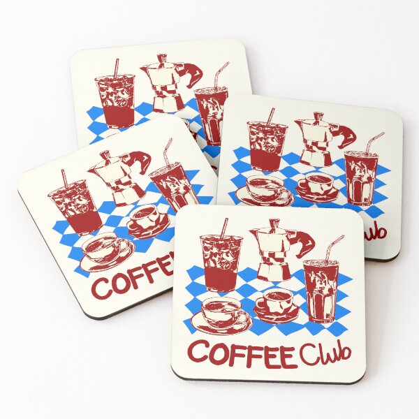 Item preview, Coffee Club Retro Doodle Aesthetic Vintage CafeVibes designed and sold by MaiZephyr.