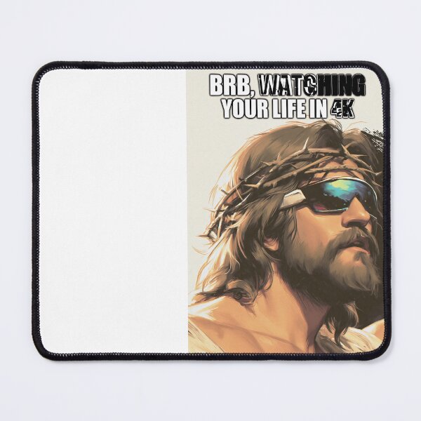 Item preview, BRB Watching Your Life in 4K Cool Sunglasses designed and sold by Piotrek0001.