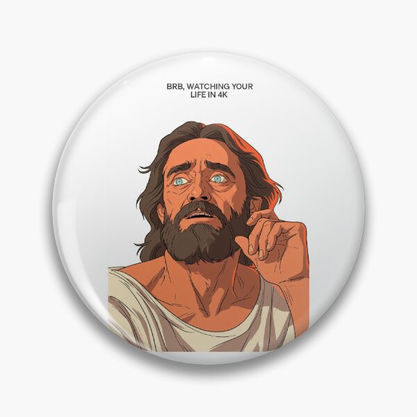 Item preview, BRB Watching Your Life in 4K Flat Orange Art designed and sold by Piotrek0001.