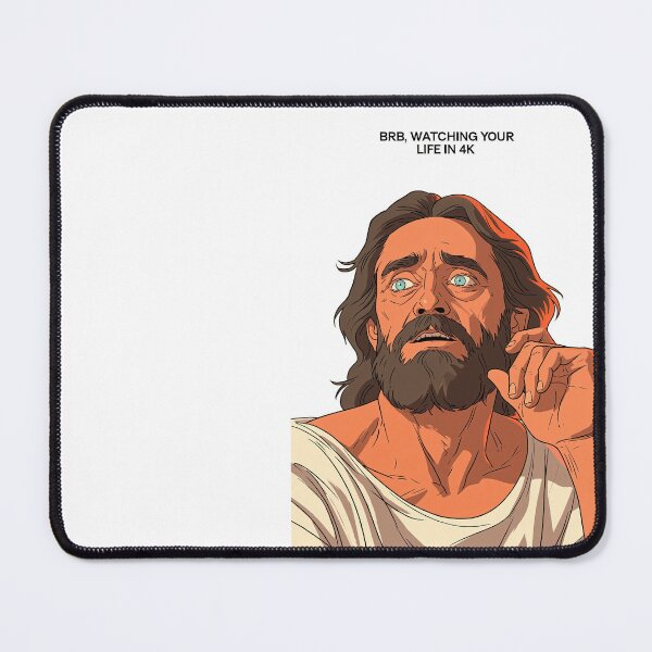 Item preview, BRB Watching Your Life in 4K Flat Orange Art designed and sold by Piotrek0001.