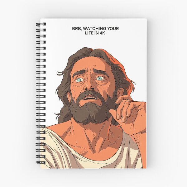 Item preview, BRB Watching Your Life in 4K Flat Orange Art designed and sold by Piotrek0001.
