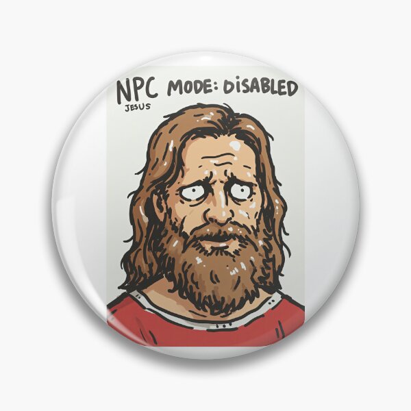 Item preview, NPC Mode Disabled Bored Jesus Meme designed and sold by Piotrek0001.
