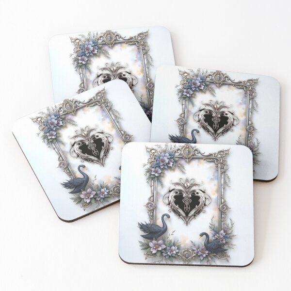 Item preview, Black Swan Wedding Frame – Gothic Romance Love designed and sold by nicky2342.