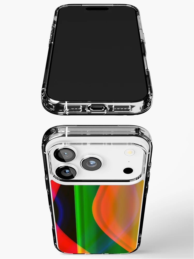Thumbnail 3 of 5, iPhone Case, Color Spectrum Layers - Abstract Geometric Gradient Background designed and sold by ScreenPin.