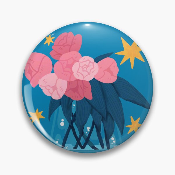 Item preview, Ramo de flores rosas en un jarrón de cristal designed and sold by BarelyDevi.