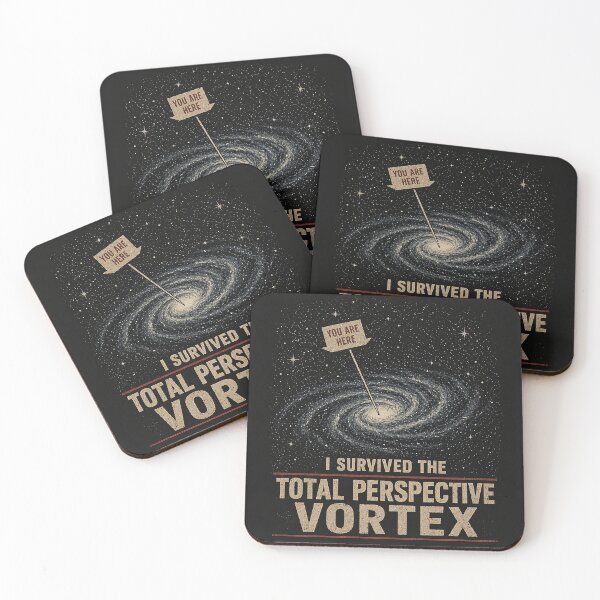 Item preview, I Survived the Total Perspective Vortex – Hitchhiker's Guide-Inspired Retro Sci-Fi Humor T-Shirt designed and sold by DiamondSkyShirt.