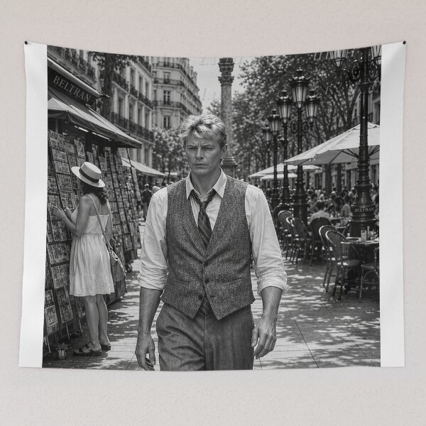 Item preview, David Bowie in Barcelona B&W designed and sold by LuluLeb.