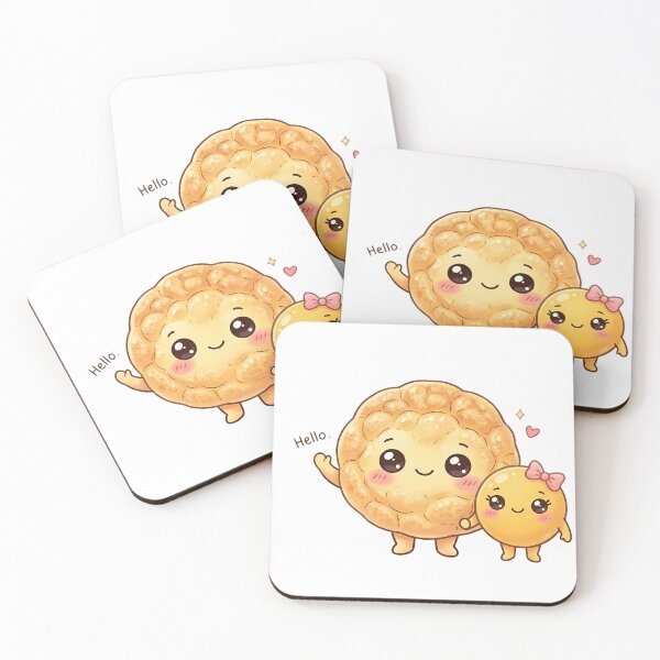 Item preview, Cute Egg Bread and Yolk - Kawaii Breakfast Besties designed and sold by jo-e-basta.