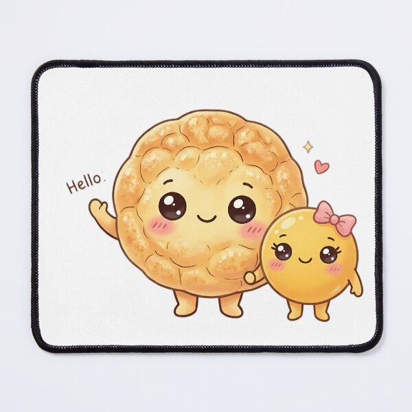 Item preview, Cute Egg Bread and Yolk - Kawaii Breakfast Besties designed and sold by jo-e-basta.