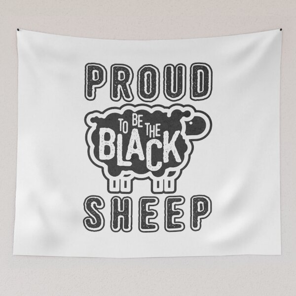 Item preview, Funny Gift Shirt – Proud to Be the Black Sheep, Unique Present Idea, Lustiger Spruch Geschenk, Weird Humor Tee, Gift for Friend designed and sold by EichStore.
