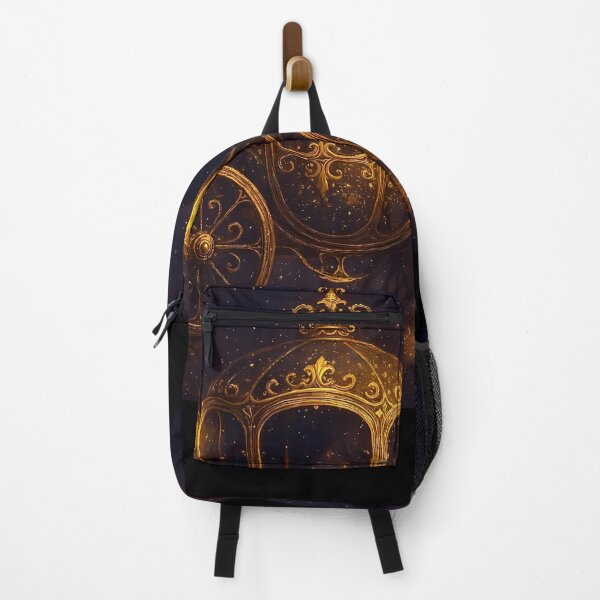Item preview, Golden Magical Carriage under Starry Night Sky designed and sold by DarkLuxuryArt.