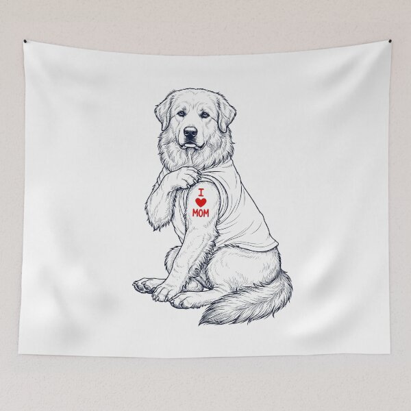 Item preview, Vintage Great Pyrenees Mom Tattoo Dog Lover designed and sold by TerryConnells.