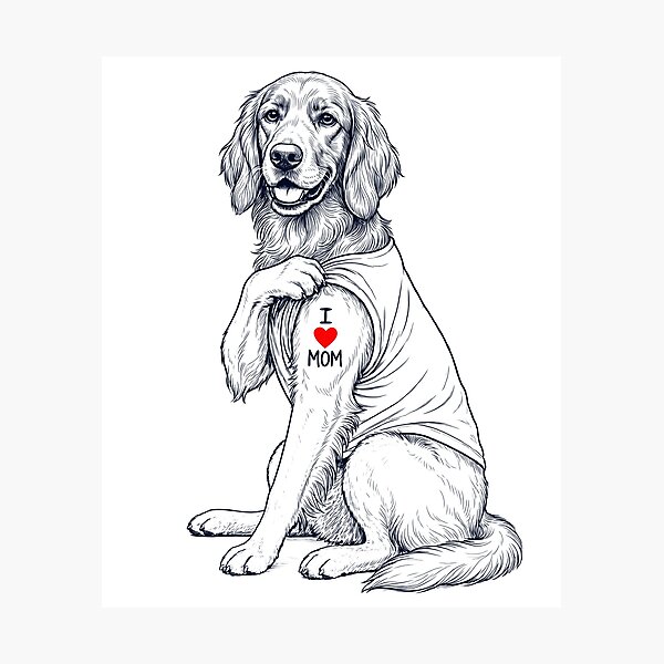 Item preview, Vintage Irish Setter Mom Tattoo Dog Lover designed and sold by TerryConnells.