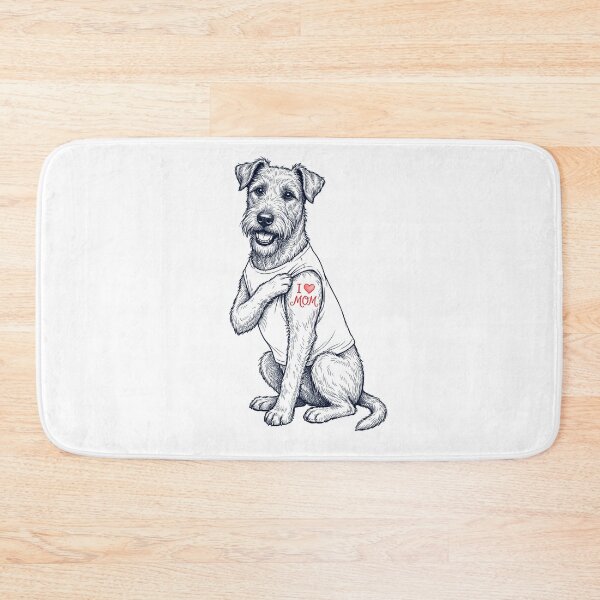Aperçu de l'œuvre Maman Irish Terrier Vintage Tatouage Amoureux des Chiens créée et vendue par TerryConnells.
