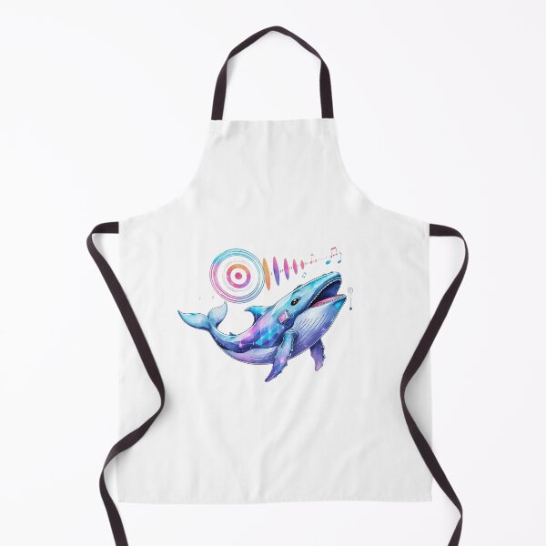 Item preview, Futuristic Cyber Whale with Geometric Sound Waves Music Art designed and sold by AQUILAKREO.