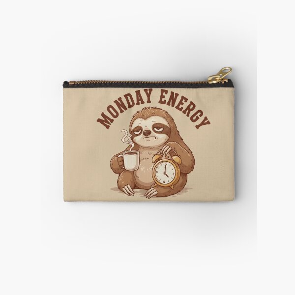 Item preview, Monday Energy Sloth Shirt – Funny Coffee Sloth Meme, Sleepy Work Mood Tee designed and sold by ZyxDes.