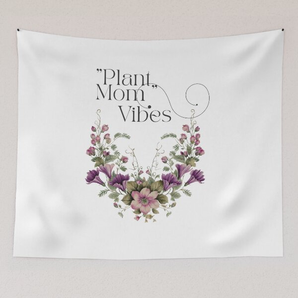 Artikelvorschau, Pflanzenmutter-Vibes – Elegantes botanisches Blumen-Cottagecore-Design entworfen und verkauft von Anastasiia Yurevych.