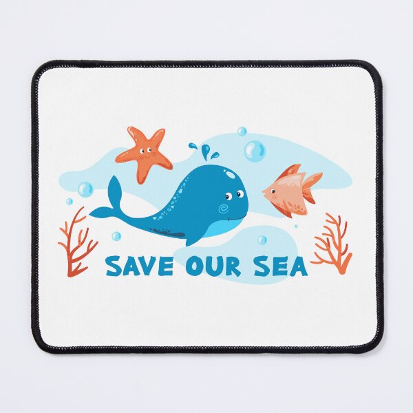 Item preview, Save Our Ocean Cute Whale – Eco Friendly Gift for Kids & Ocean Lovers designed and sold by CHERRY--SHOP.