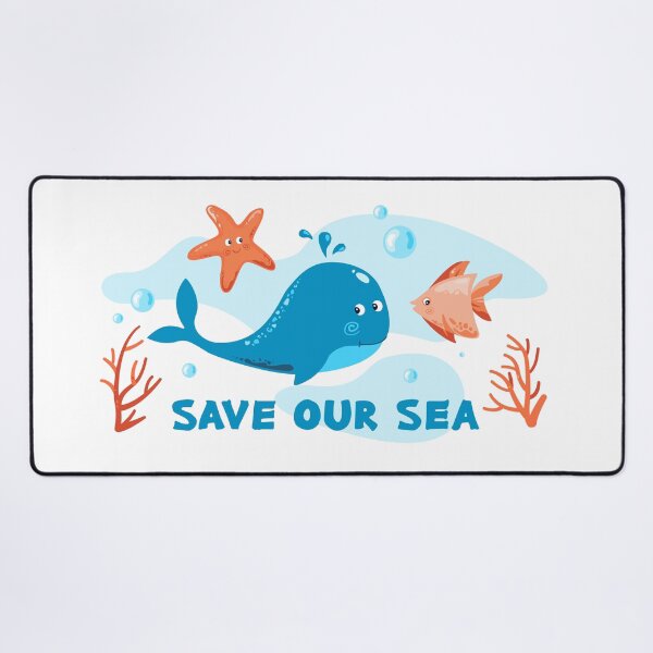 Item preview, Save Our Ocean Cute Whale – Eco Friendly Gift for Kids & Ocean Lovers designed and sold by CHERRY--SHOP.