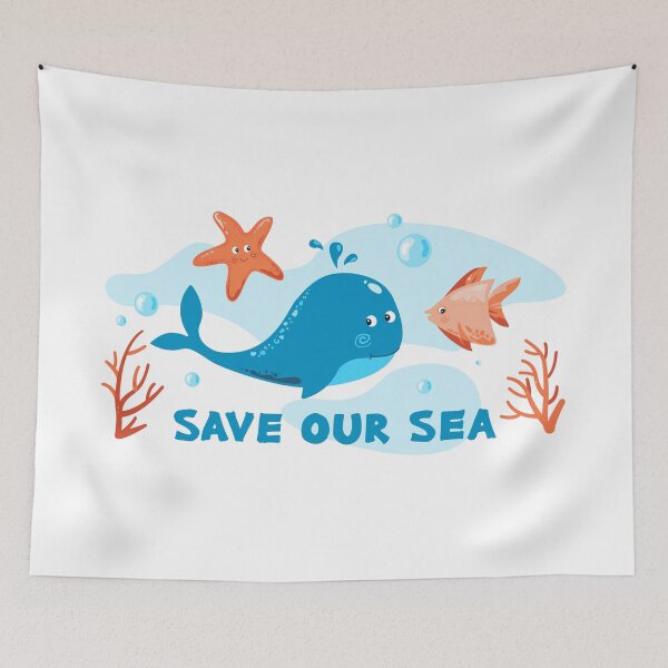 Item preview, Save Our Ocean Cute Whale – Eco Friendly Gift for Kids & Ocean Lovers designed and sold by CHERRY--SHOP.