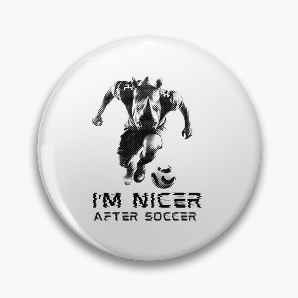 Item preview, I'm Nicer After Soccer Rhino Soccer Player designed and sold by TrueArtsStore.