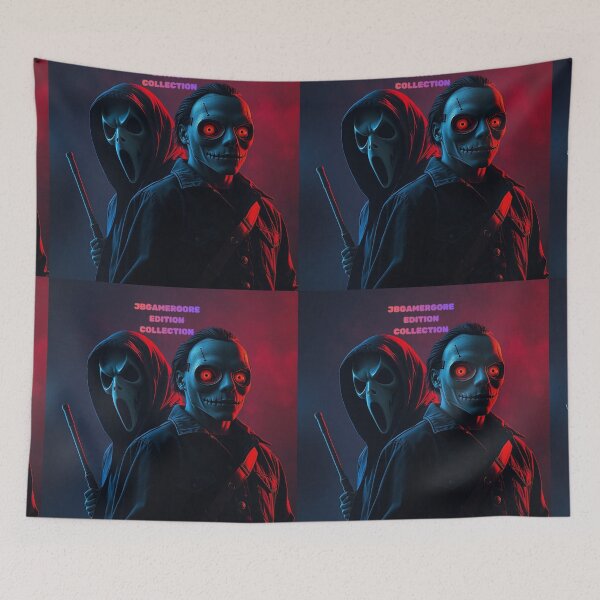 Item preview, Nightmare Sentinels Cyberpunk - Dark Fantasy Samurai - Gaming Setup Art designed and sold by JBGAMERGORE.