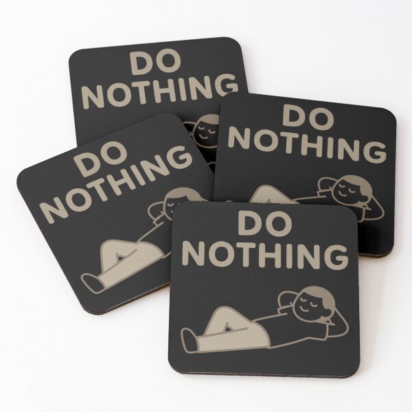 Item preview, Do Nothing – Funny Lazy Minimalist designed and sold by echoink-studio.
