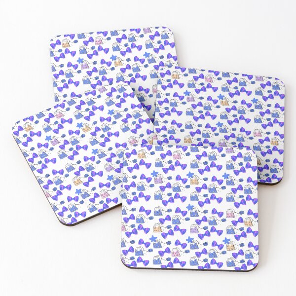 Item preview, Violet Coquette Bow Pattern – Cute Girly Aesthetic, “Girl Stuff” Graphic Design, Y2K Soft Girl Style designed and sold by VirtuallyCreativ .