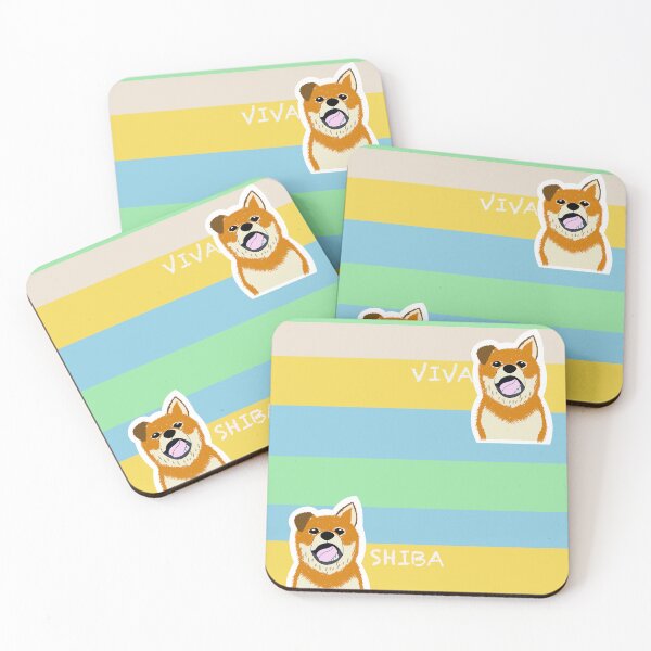 Item preview, Multi stripe with Shiba Inu puppy "KIDS KNIT WEAR2" designed and sold by ShibaCruise-On.