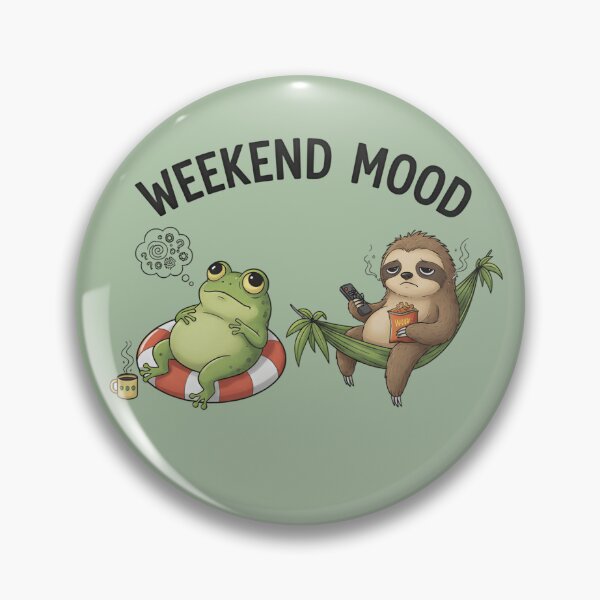 Item preview, Weekend Mood Frog & Sloth Shirt – Overthinking Frog and Burnt Out Sloth Meme designed and sold by ZyxDes.