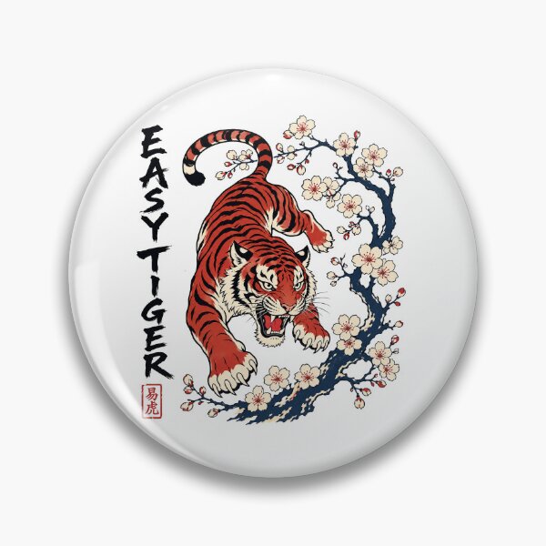 Item preview, Easy Tiger Japanese Block designed and sold by Jacksonsmerch.