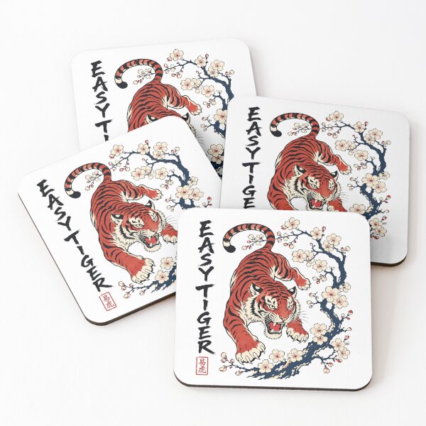 Item preview, Easy Tiger Japanese Block designed and sold by Jacksonsmerch.