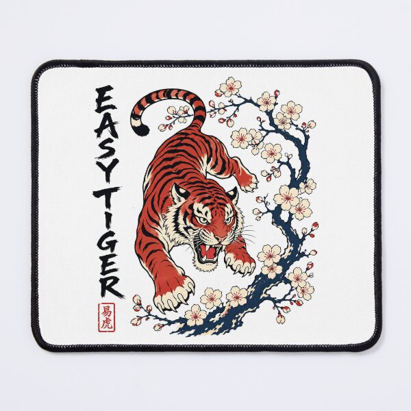 Item preview, Easy Tiger Japanese Block designed and sold by Jacksonsmerch.