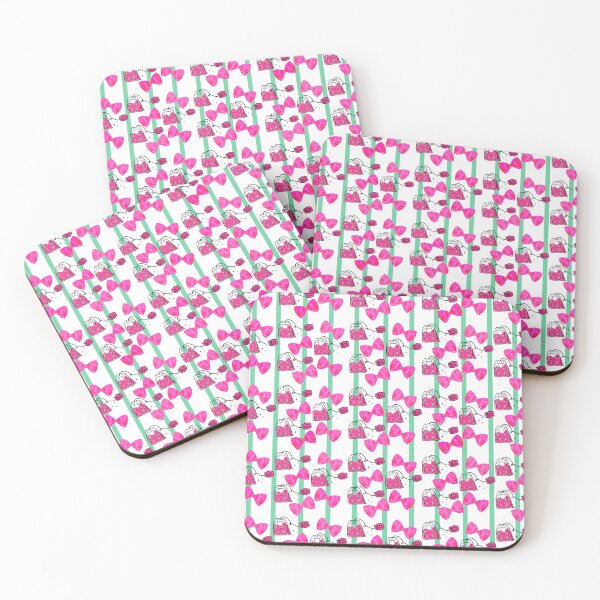Item preview, Candy Pink Coquette Bow Pattern – Cute Girly Aesthetic, “Girl Stuff” Graphic Design, Y2K Soft Girl Style | Mint Stripes designed and sold by VirtuallyCreativ .