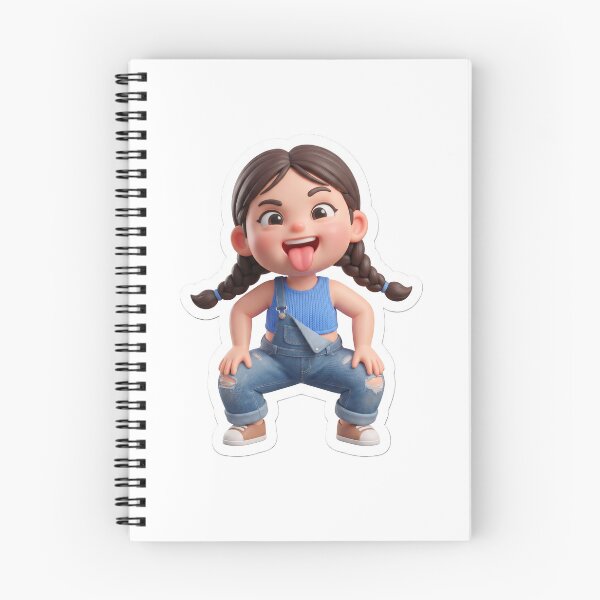 Item preview, Funny Cute Girl PNG Sticker | 3D Kawaii Cartoon Emoji Sticker | Playful Chibi Character for WhatsApp, Telegram & Etsy designed and sold by ashwin131.