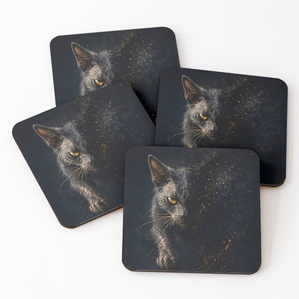 Item preview, Emergence Void Portrait – Lykoi Cat Noxfer Dark Shadow Dissolve Design designed and sold by ArtivaNest.