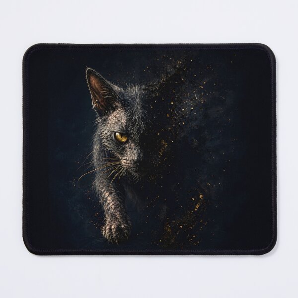 Item preview, Emergence Void Portrait – Lykoi Cat Noxfer Dark Shadow Dissolve Design designed and sold by ArtivaNest.