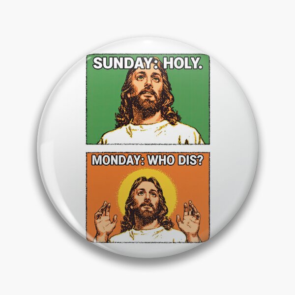 Item preview, Sunday Holy Monday Who Dis Green Panel Art designed and sold by Piotrek0001.