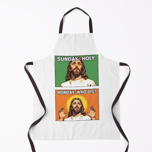 Item preview, Sunday Holy Monday Who Dis Green Panel Art designed and sold by Piotrek0001.