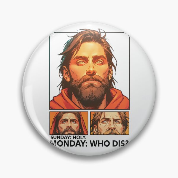 Item preview, Sunday Holy Monday Who Dis Two Panels Meme designed and sold by Piotrek0001.