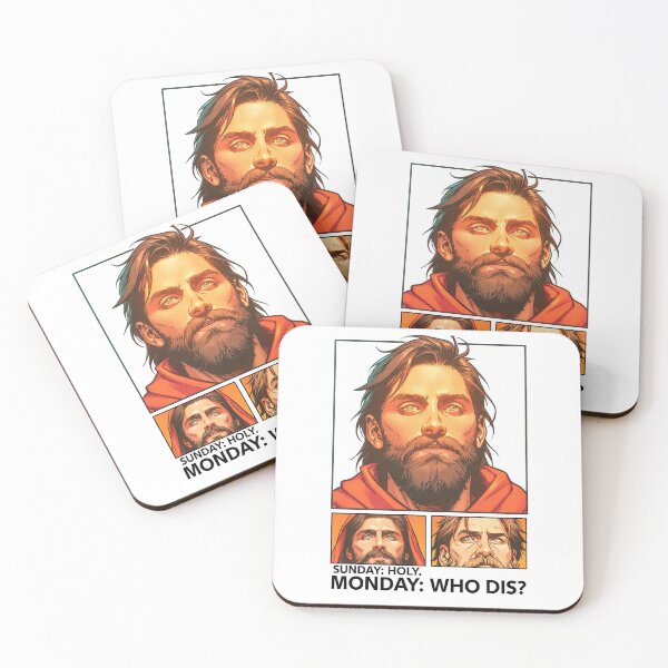 Item preview, Sunday Holy Monday Who Dis Two Panels Meme designed and sold by Piotrek0001.