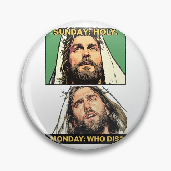 Item preview, Sunday Holy Monday Who Dis Black Top Panel designed and sold by Piotrek0001.