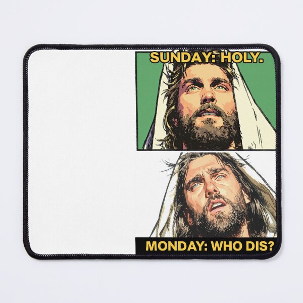 Item preview, Sunday Holy Monday Who Dis Black Top Panel designed and sold by Piotrek0001.