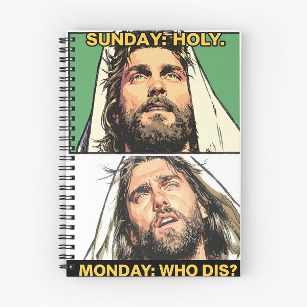 Item preview, Sunday Holy Monday Who Dis Black Top Panel designed and sold by Piotrek0001.