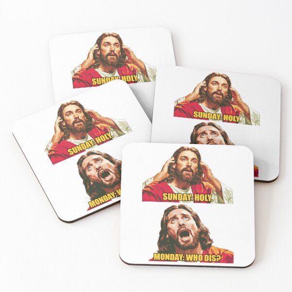 Item preview, Sunday Holy Monday Who Dis Red Lower Panel designed and sold by Piotrek0001.
