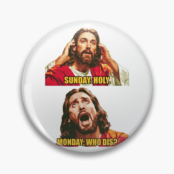 Item preview, Sunday Holy Monday Who Dis Red Lower Panel designed and sold by Piotrek0001.